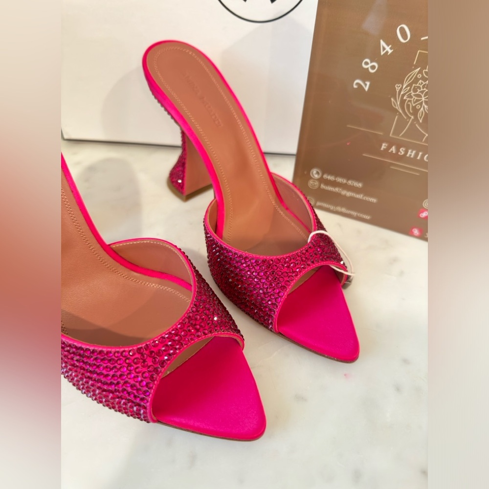 AMINA MUADDI Magenta Sandals Size 7